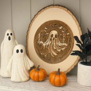 Wood engraved ghoul