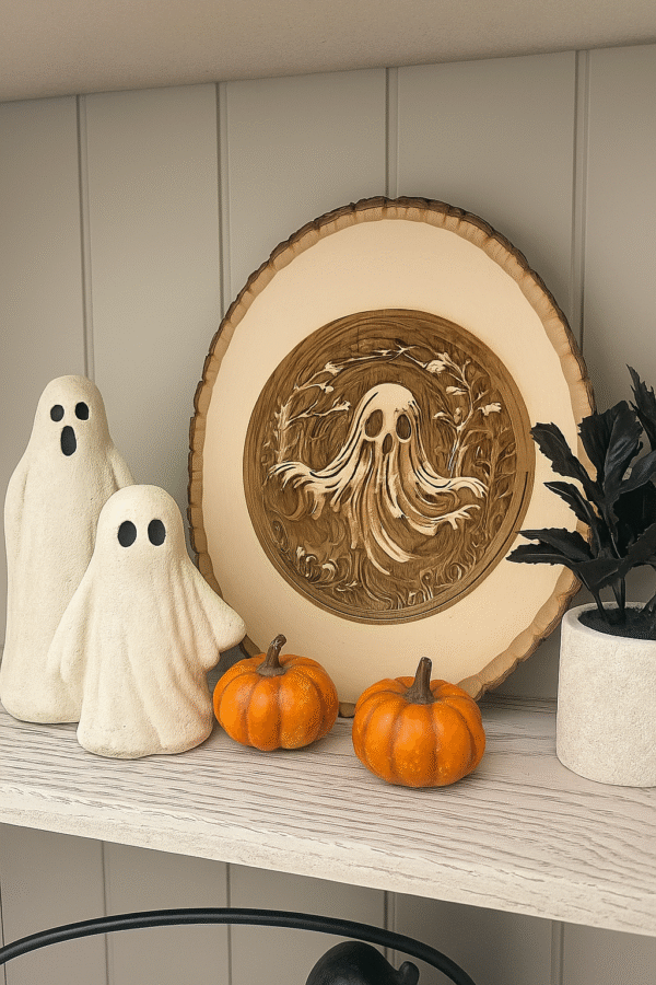 Wood engraved ghoul