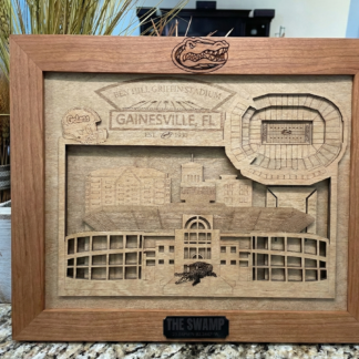 Handcrafted Wood University of Florida Gators Stadium